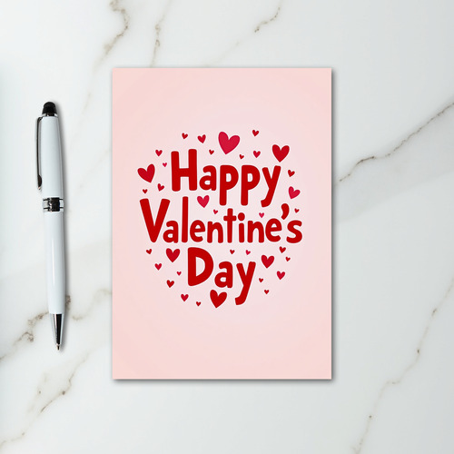 Pink Valentines Day Modern Card