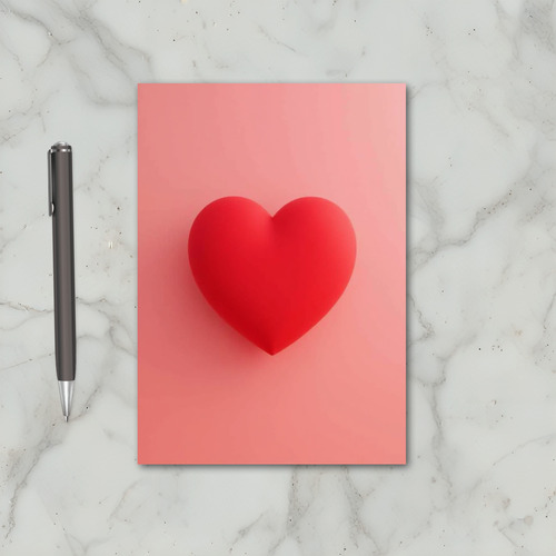 Pink Valentines Heart Card