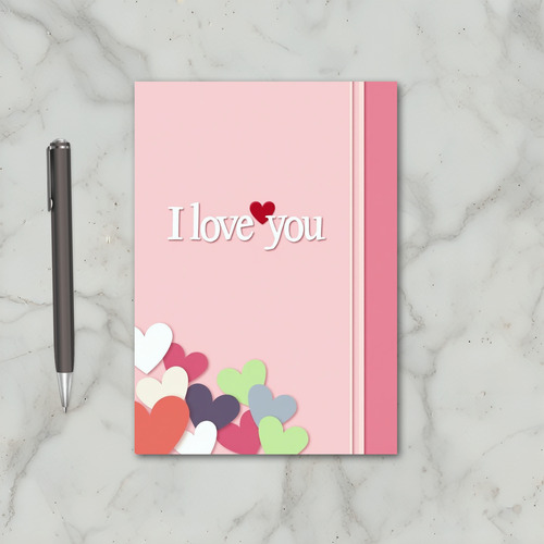 Pink Valentines I Love You Card