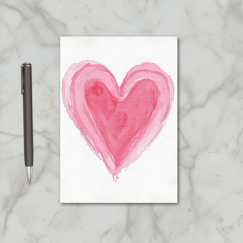 Pink Watercolor Love Card