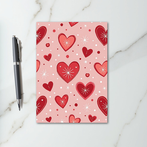 Pink Whimsical Valentines Love Card