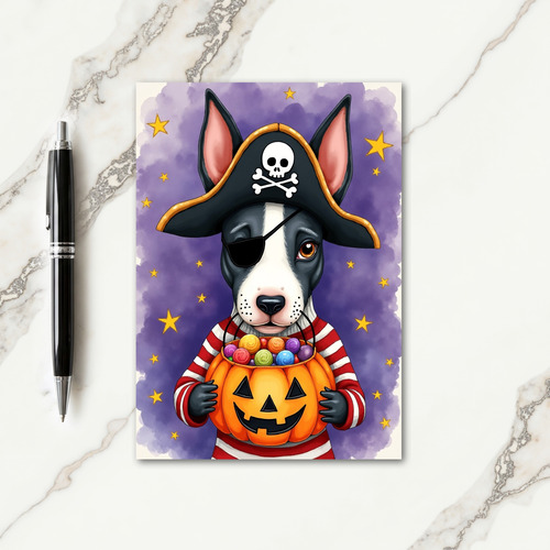 Pirate Pups Halloween Treat Card