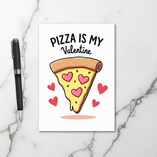 Pizza Is My Valentine Card