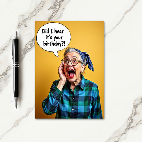 Plaid Birthday Celebration Card