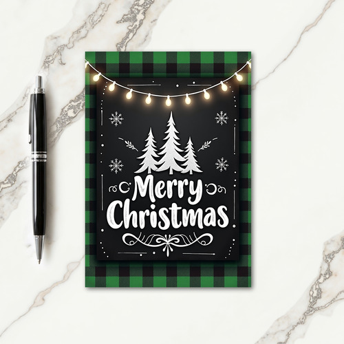 Plaid Christmas Card