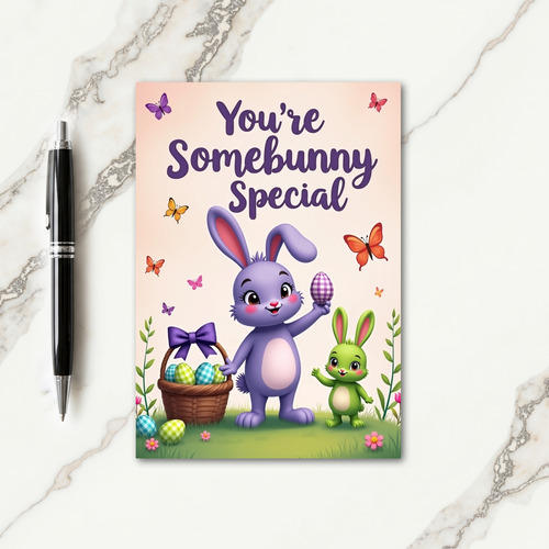 Plaid Egg Springtime Card