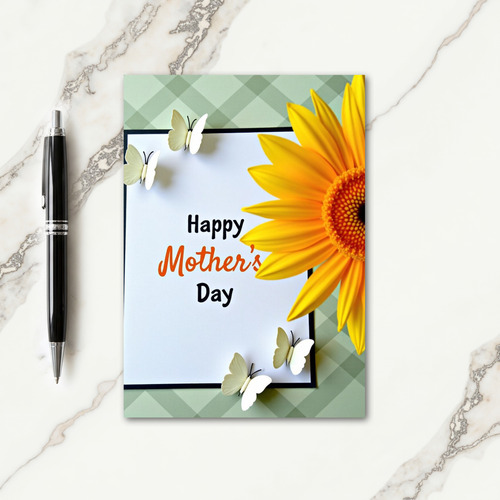 Plaid Happy Mothers Day Card