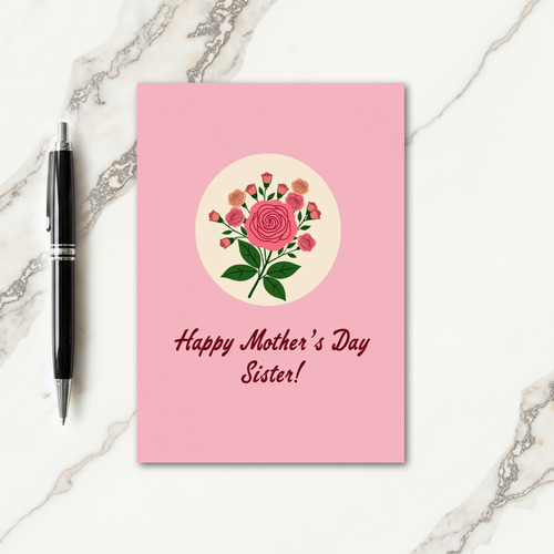 Plaid Happy Mothers Sister Card