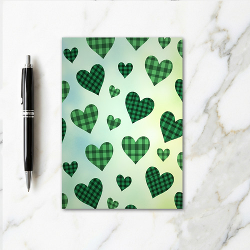 Plaid Hearts Cheer Card