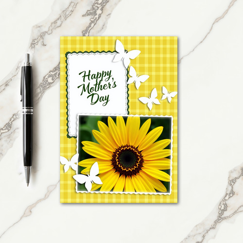 Plaid Mothers Day Card