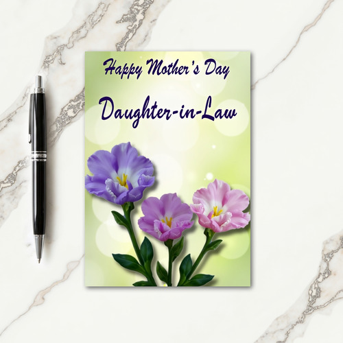 Plaid Pastel Botanical Card