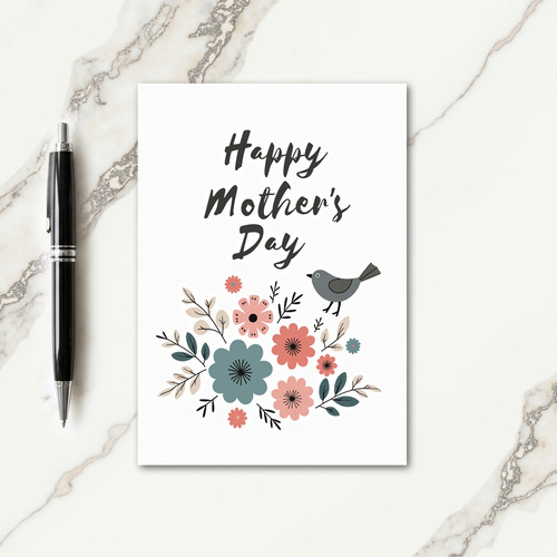 Plaid Springtime Mothers Day Card