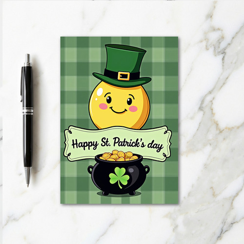 Plaid St Patricks Day Card