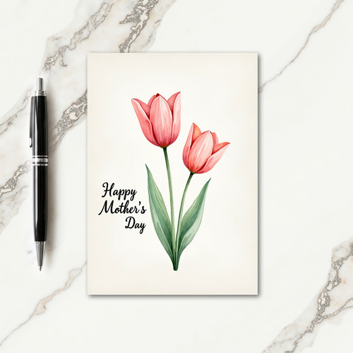 Plaid Watercolor Blossom Card