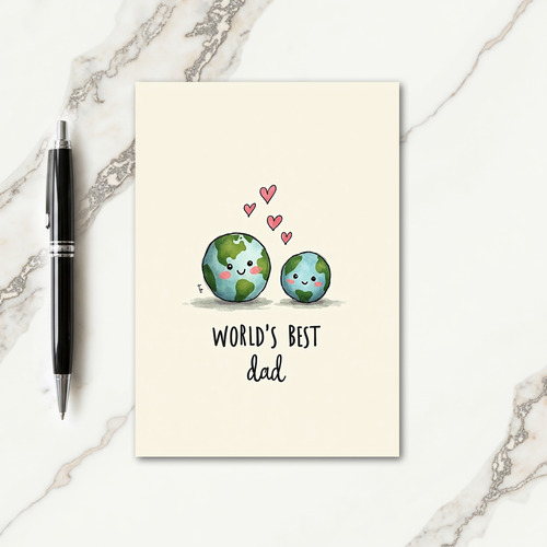 Planet Fathers Day Art Card