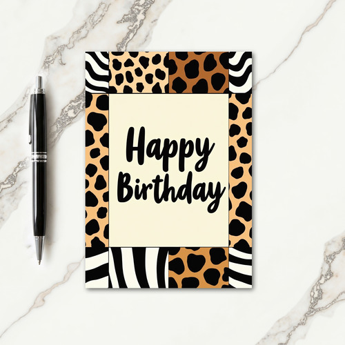 Playful Animal Birthday Card