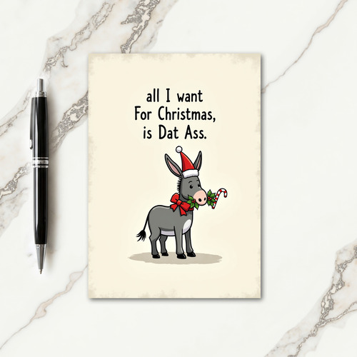 Playful Animal Christmas Card
