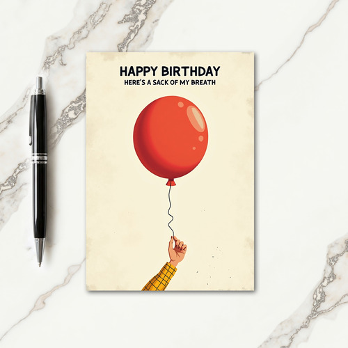Playful Balloon Birthday Card