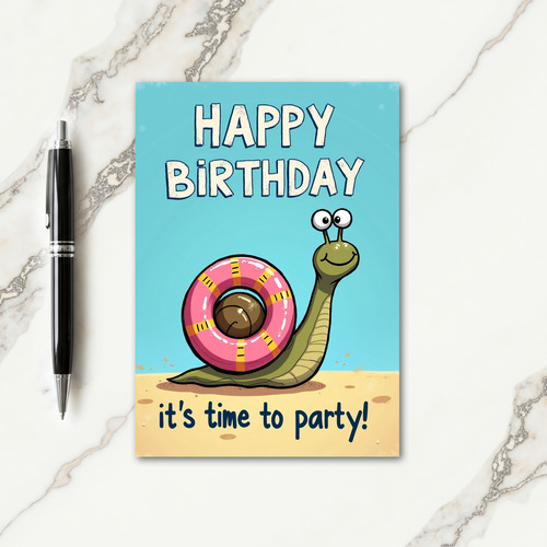 Playful Beach Birthday Card