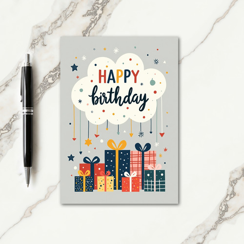 Playful Birthday Cloud Gift Card