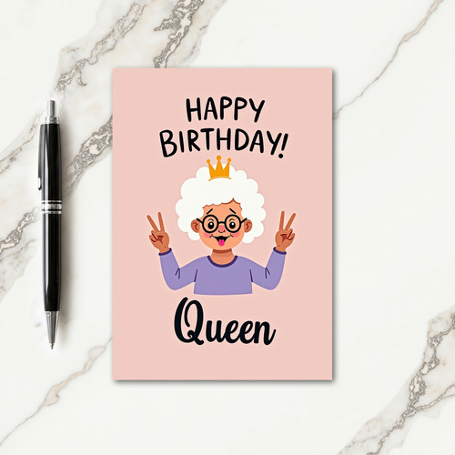 Playful Birthday Crown Card