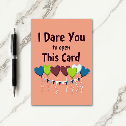 Playful Birthday Heart Balloons Card