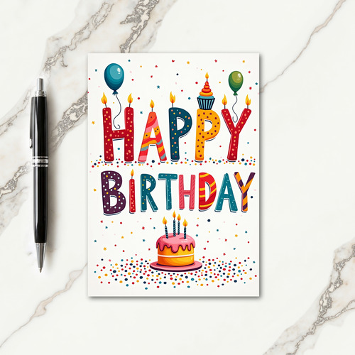 Playful Birthday Letter Card