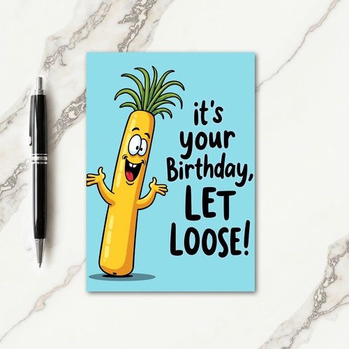 Playful Birthday Yellow Pal Card
