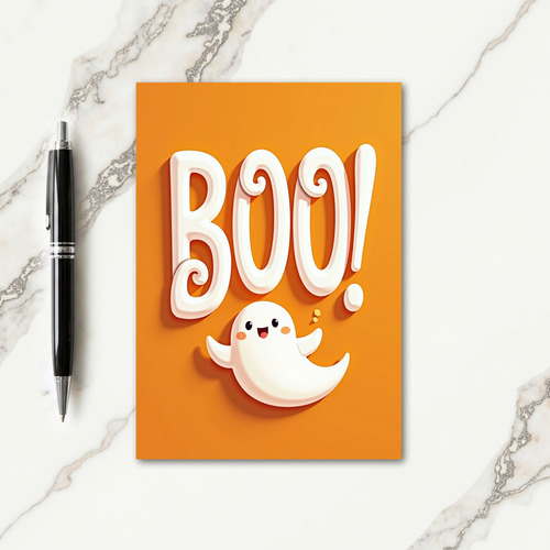 Playful Boo Greeting Card