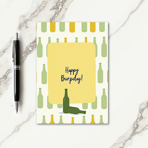 Playful Bottle Birthday Card