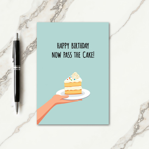 Playful Cake Slice Card