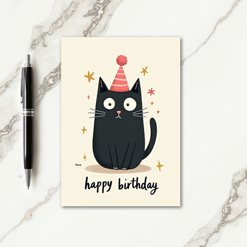 Playful Cat Celebration Card