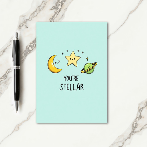 Playful Celestial Birthday Card