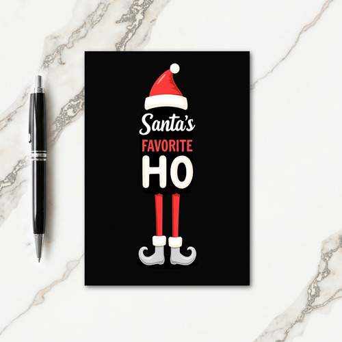 Santa Fav Ho Card