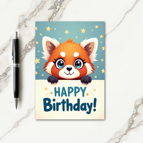 Playful Creature Birthday Card