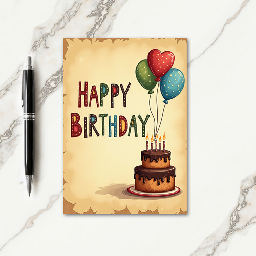 Playful Dotted Birthday Card