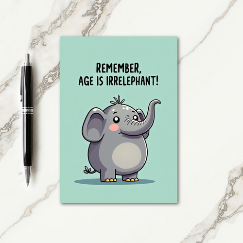 Playful Elephant Birthday Card