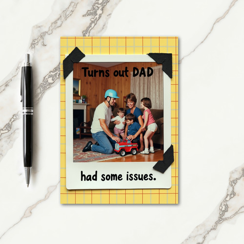 Playful Fathers Day Truck Card