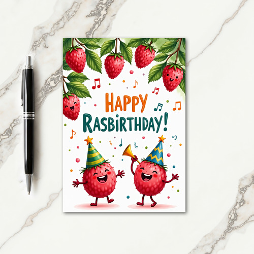Playful Fruit Birthday Card