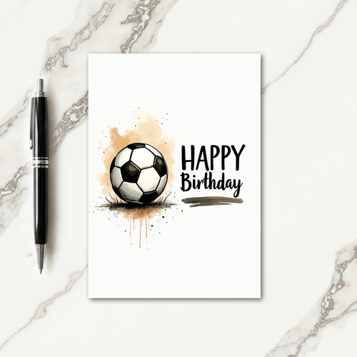 Playful Game Ball Birthday Card