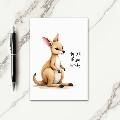 Playful Gaze Birthday Card