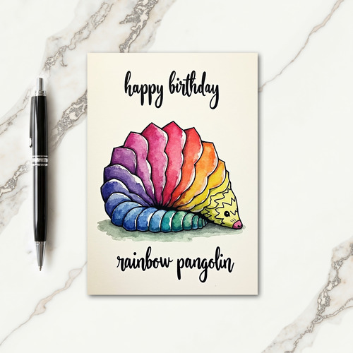 Playful Gradient Birthday Card