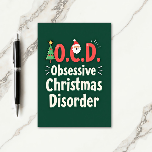 OCD Christmas Card