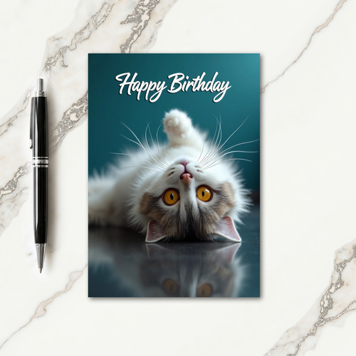 Playful Kitten Birthday Card