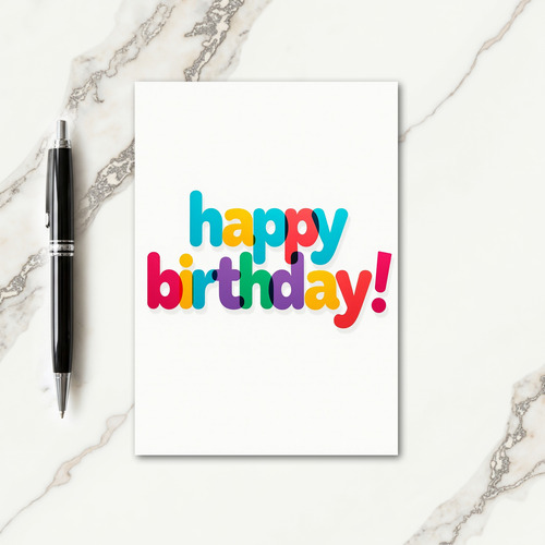 Playful Layered Birthday Card
