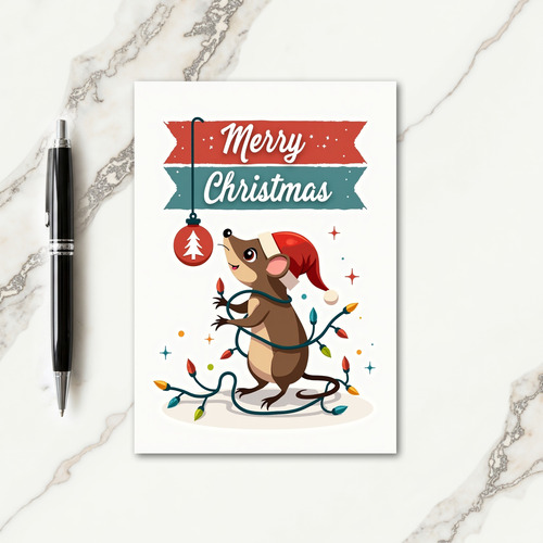 Playful Lights Animal Card
