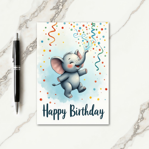 Playful Party Birthday Card