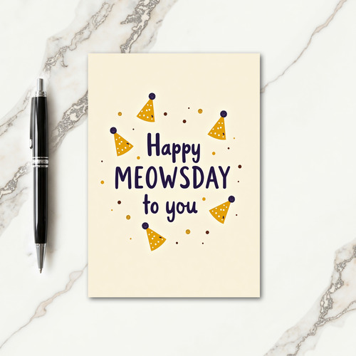 Playful Party Hat Card