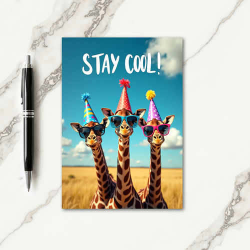 Playful Party Hats Birthday Card