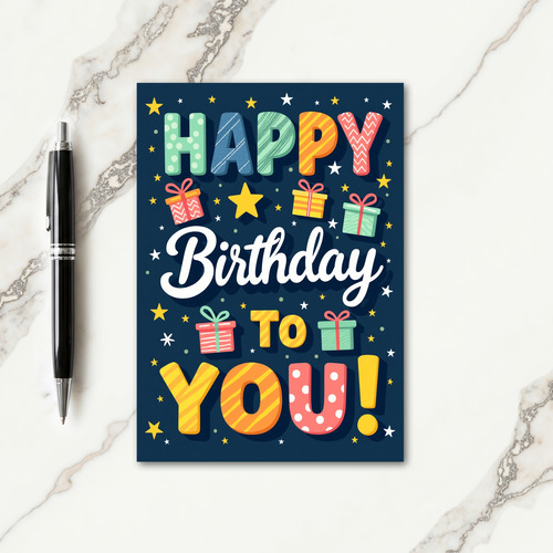 Playful Pattern Birthday Card